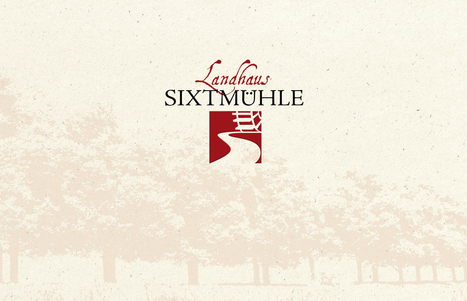 Pension Sixtmühle Logo und Hintergrund